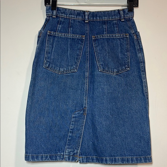Vintage 90’s GAP Classic Blue Denim Pencil Skirt - Picture 6 of 7